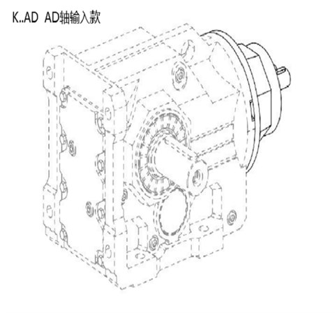 减速机KF127 KF127AD轴入K螺旋伞齿轮减速机