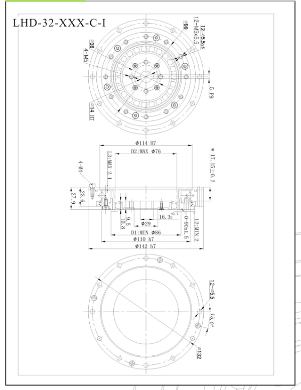 LHD32减速机尺寸图