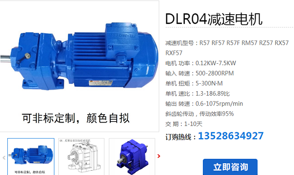 DLR04-146-YE4132S-4-E-M5-L减速电机型号