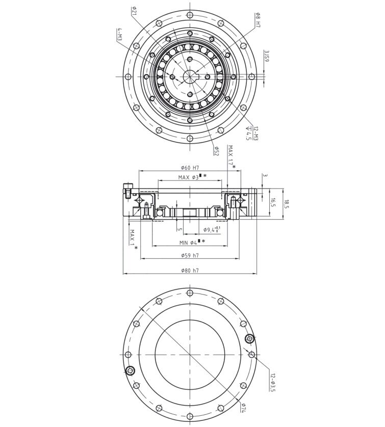 LHD17谐波减速机